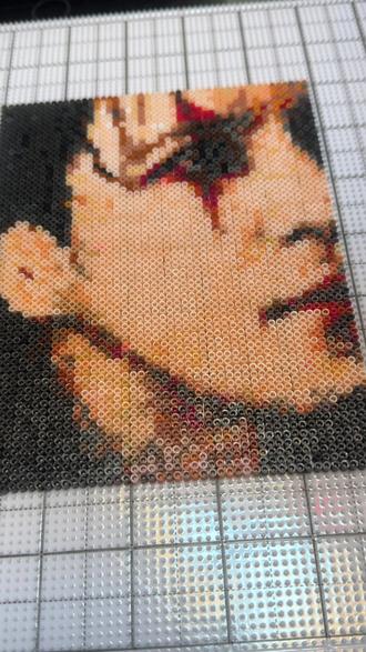 画着你画不出你的骨骼#薛之谦 #拼豆