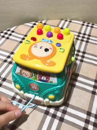 婴儿打地鼠玩具益智早教宝宝音乐拍拍1岁儿童六面体手拍鼓男女孩2#玩具 #益智玩具 #爱了爱了 #好物推荐🔥 #母婴好物