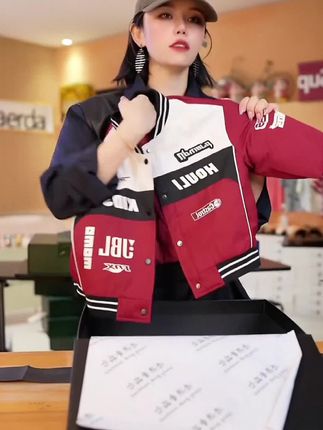 重工贴标外套儿童加厚夹棉冬款新款中大童夹克男童帅气童装