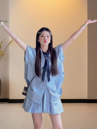 #甜美穿搭 #学院风穿搭 #夏日穿搭 #甜辣妹 #出游穿搭