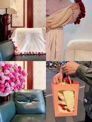 送老婆送女友送父母礼物首选 #家居生活 #强烈推荐 #玫瑰花束毯子 #礼物挑选指南