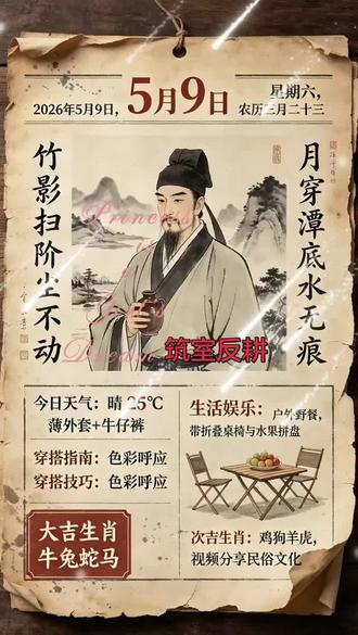 筑室反耕#老黄历#老黄历万年历 #生肖