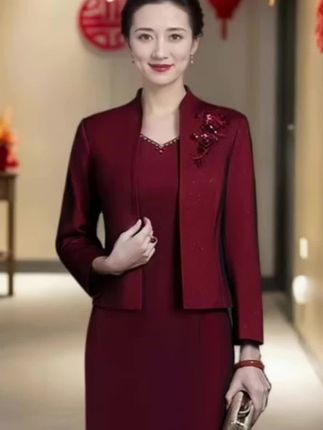 #喜婆婆喜妈妈婚宴装 #婚宴妈妈装 #婚礼妈妈礼服 #大码婚宴妈妈装 #婚宴两件套