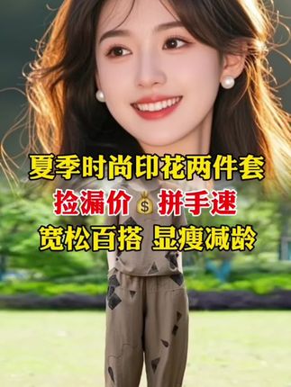 #谁穿谁好看 #夏季穿搭 #面料柔软舒适 #减龄显瘦穿搭 #套装