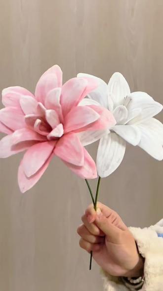 重瓣百合花手工教程#手工创意花束礼物 #创作者中心 #创作灵感 #手工爱好者 #纯手工