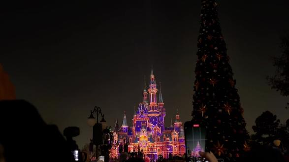 迪士尼烟花完整版🎆#迪士尼烟花 #现场live #迪士尼 #魔法城堡 #请你看烟花