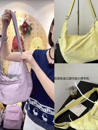 小众新款时尚百搭女士单肩斜挎背包大容量休闲简约多隔层防水健身#防水健身 #爆款热卖中 #健身包 #单肩包