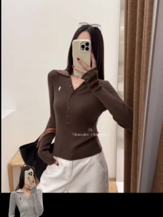 上身是很温柔很减龄的感觉,针织质地柔软贴身穿可舒服了#早秋穿搭 #早秋搭配 #我又心动了 #女装穿搭