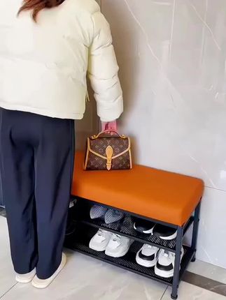 轻奢换鞋凳子,门口可坐家用入户门换鞋凳,玄关北欧网红客厅坐凳一体#轻奢换鞋凳子 #入户门换鞋凳 @小店随心推 @DOU+上热门