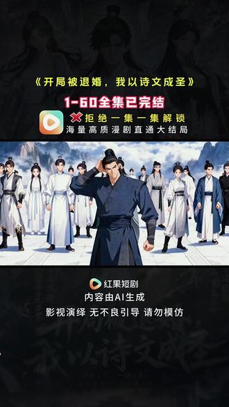 《开局被退婚,我以诗文成圣》1-60全集完结版 #红果漫剧#漫剧#混剪
