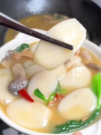 #年糕 #宁波水磨年糕配料表只有大米和饮 用水 软软糯糯 #老人小孩都爱吃