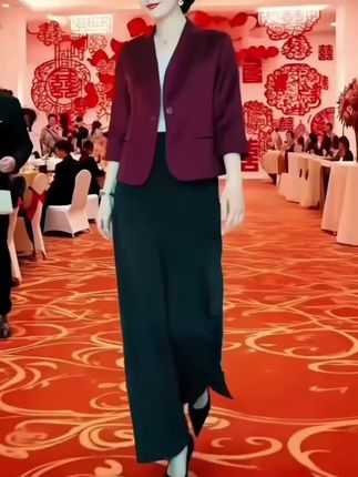 #红色西装 #气质外套 #外套