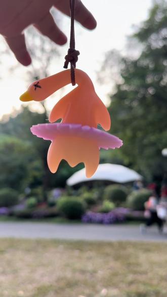 第一次买打印模型,来自@有猫饼工作室 的#变色烤鸭 ,有一说一,这参数调的,比我打得可好太多了#玩具 #3d打印 #模型