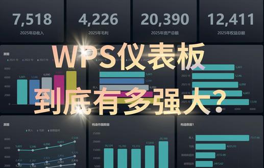 只需要5分钟,零基础也能快速搞定精美数据看板! #办公技巧 #wps #职场 #数据可视化