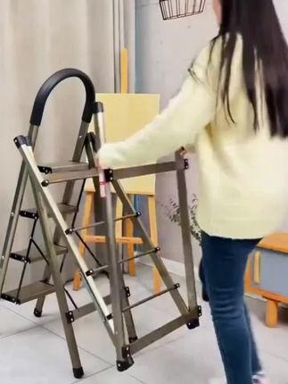#多功能落地家两用晾衣梯#阳台晾晒被子防滑梯子#耐用登高可折叠衣架#多功能晾衣架 #折叠晾衣架