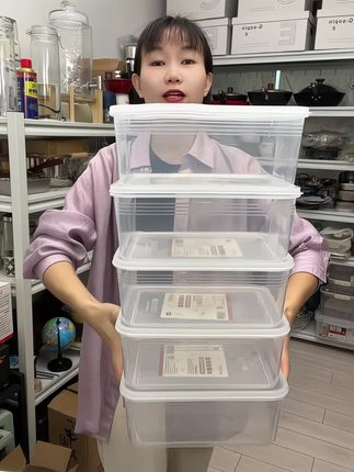 到手5个,加大到3500毫升的#保鲜盒 #冰箱保鲜 #食物保鲜 #冰箱收纳