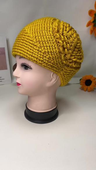 牡丹花帽子教程一
#零手工帽子编织教程#一学就会