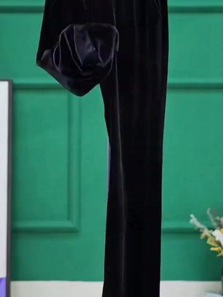 Z006(—180斤)丝绒女高感显瘦百搭裤长裤修身衣服时尚直筒裤#丝绒女高感#显瘦百搭#直筒裤