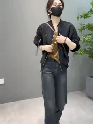 女士高档外套短款春秋季2025新款爆款小个子休闲时尚百搭开衫上衣#简约大气穿搭 #风格由心舒适由你
