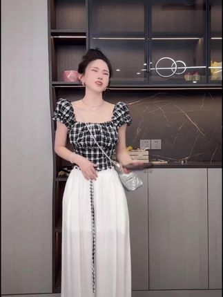 #夏季穿搭 #女装搭配 #格子衬衫