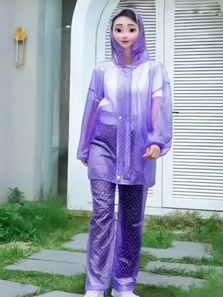 男女通用加厚雨衣雨裤套装,骑行干活赶海采茶无惧暴雨!#雨衣雨裤套装 #全身防雨 #加厚雨披 #电瓶车骑行 #好物推荐