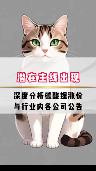 深度解析碳酸锂为什么会是新主线 #短线交易 #碳酸锂 #天际股份 #股票