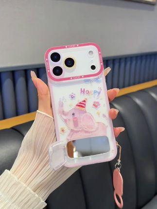 iphone17promax萌宠小飞象镜子支架手机壳#这手机壳真的长在我的心头上了 #iphone17promax #iphone17pro #苹果17pro #苹果17promax