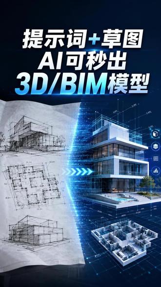 提示词+草图AI可秒出3D/BIM模型
#BIM #AI工具 #AI设计#用ai做设计 #bim建模
