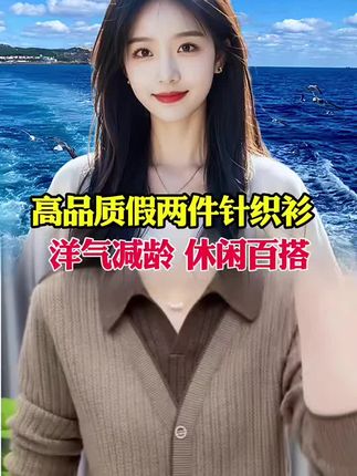 假两件开衫#强烈推荐 #追剧 #原创视频 @抖音电商