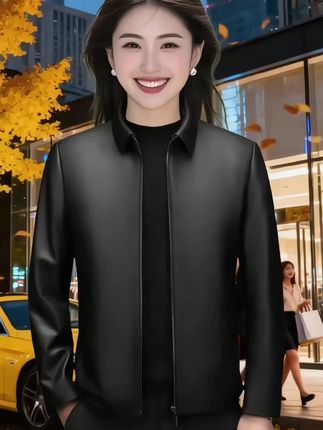 #皮衣#简约大气 #高级感穿搭 #商务休闲皮衣 @DOU+上热门