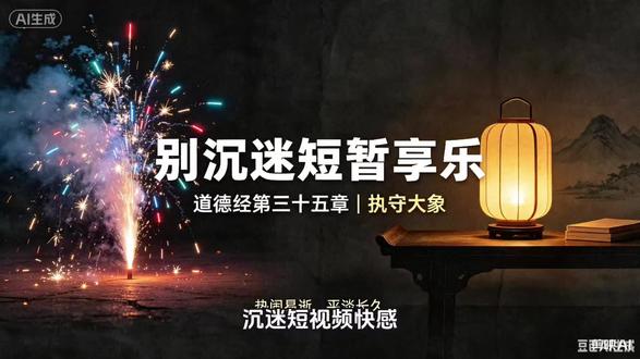 道德经三十五章:越追求一时快感,内心越空虚 #我要上热门 #道德经 #国学经典研读 #跟着书籍长见识