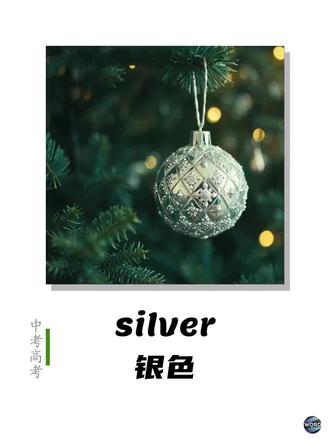 silver 银色的金属 /ˈsɪl.vər/
名词:银,银器|形容词:银色的,银质的
习题:
1.The runner-up was awarded a ________ medal at the championship.
(A) Silver
(B) Gold
(C) Bronze
(D) Copper
2.The spoon was made of pure ________ and had an antique finish.
(A) Silver
(B) Gold
(C) Bronze
(D) Copper
3.In the periodic table, the chemical element with the symbol Ag stands for ________.
(A) Silver
(B) Gold
(C) Bronze
(D) Copper
#英语单词 #中考 #高考 #背单词 #速记单词