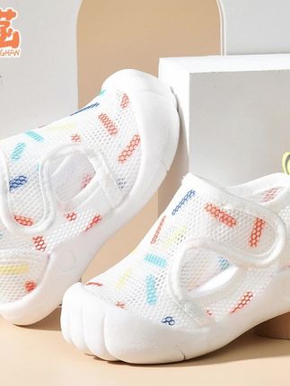 凉鞋宝宝夏天室外软底防滑清凉鞋魔术贴薄款透气网鞋婴儿学步#母婴好物 #便宜又好穿 #品质童鞋 #宝妈分享 #学步鞋