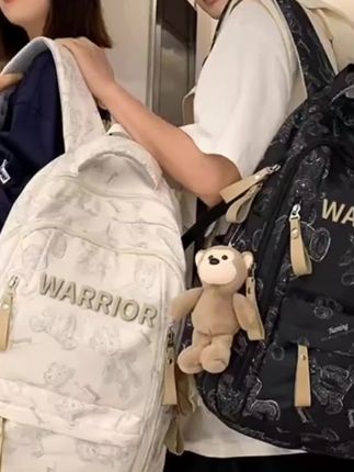 回力学生书包女大容量初高中生轻便双肩包可爱小熊时尚背包男新款#青少年书包 #新款书包 #男女同款 #学生书包 推荐