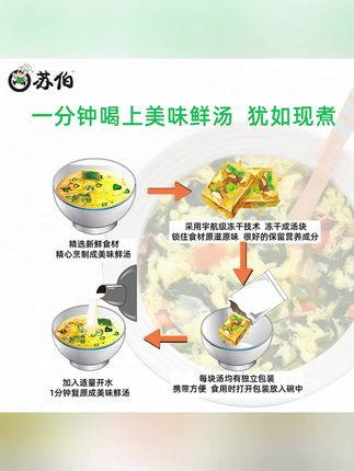 苏伯速食汤紫菜蛋花汤菠菜西红柿芙蓉即食冲泡汤diy冻干上班族 #苏伯速食汤 #速食汤 #即食速食汤 #冻干速食汤 #速食汤推荐
