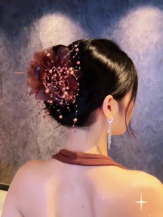 #创作者中心 #创作灵感 #头饰发饰 #抓夹用法 #美出高级感