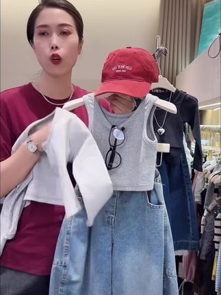 #上热门 女童春装套装2025新款洋气儿童短款长袖开衫背心牛仔裤女宝宝春秋#童装 #爆款 #视频 #童装