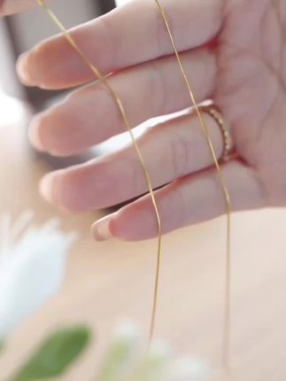 #蛇骨链#足银项链#锁骨链#细银链#纯银镀金