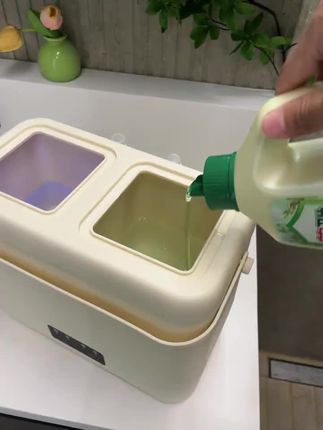 每次洗老公的臭袜子差点没把我原地送走,这个双筒分洗护理机可帮我大忙了,一个洗内衣一个洗袜子这也太方便了#实用好物 #内衣清洗 #家居清洁 #超实用