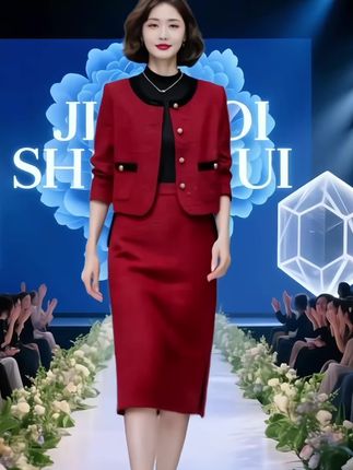 #秋冬时尚两件套 #高端大气 #宽松遮肉显瘦 #不勾丝不起皱 #暖和又好看