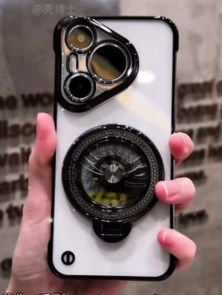 适用于华为P系列P80/P80pro/P80PRO+电镀无边框陀螺支架手机壳#华为p40 #华为p60 #华为p70 #华为p80 #防摔手机壳 @DOU+小助手 @DOU+好生意 @DOU+上热门