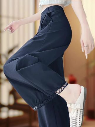 #夏季穿搭 #显高显瘦显腿长 #百搭裤子#夏季薄款九分裤 #便宜又好穿