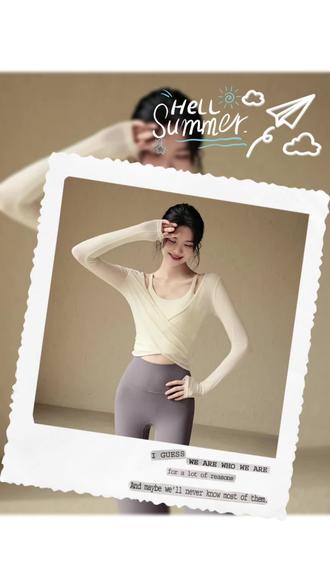 Ackdcs气质瑜伽服上衣女秋冬新款运动健身套装专业跑步训练两件套#健身穿搭 #瑜伽健身服穿搭 #瑜伽服搭配 #健身 #好物分享