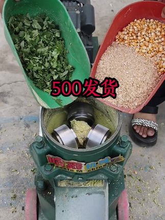 小型饲料颗粒机,家用照明电带动,一个在家轻松搞养殖#适合猪马牛羊鸡鸭鱼鹅养殖#畜牧养殖设备#饲料颗粒机