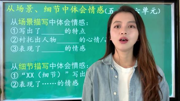 从场景、细节中体会人物情感 #高效学习 #小学语文