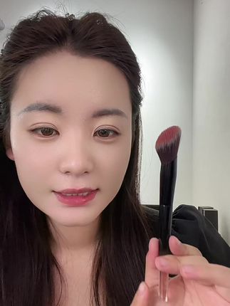 这支坡型刷画腮红真的超级自然! #腮红刷推荐 #腮红刷 #全妆萌妹教程来了
