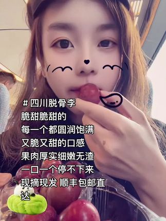 #一口一口把你吃掉 菜市场也买不到这么好吃的李子啊!才这个价!喜欢吃脆的到手就可以吃!喜欢吃甜的放两天巨甜#美食 #吃货日常 #水果 #我是吃货