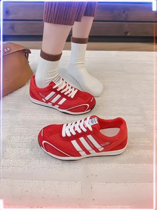 女百搭透气运动鞋,2025夏季新款运动阿甘鞋,时尚百搭女鞋