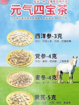#元气四宝茶#养生茶 #养生就是养健康 #养生之道