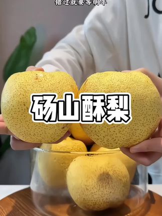 巨划算!一箱5斤重的砀山梨,只要9.8一箱,趁着活动家里有小朋友老人一定要囤#大人小孩都爱吃 #新鲜应季水果 #汁水饱满 #口感特别好 #砀山酥梨